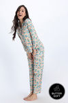 Zivame Buttersoft Knit Poly Pyjama Set - Moonlight Jade — thumbnail 1
